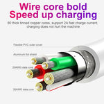 LZ-023 18W QC 3.0 USB Portable Travel Charger + 3A USB to 8 Pin Data Cable, US Plug, USB to 8 Pin Data Cable, US Plug, 8 Pin Data Cable, US Plug