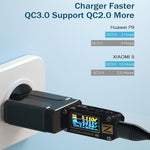 LZ-023 18W QC 3.0 USB Portable Travel Charger + 3A USB to Micro USB Data Cable, US Plug, Micro USB Data Cable, US Plug