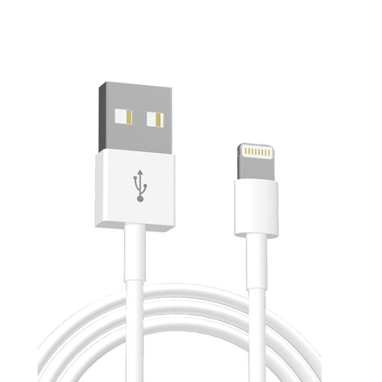 Dual USB Portable Travel Charger + 1 Meter USB to 8 Pin Data Cable, EU Plug