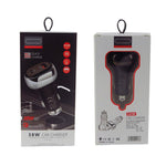 YSY-312PD QC3.0 18W USB + PD 20W USB-C / Type-C Car Charger with USB to 8 Pin Data Cable, PD 20W with 8 Pin Cable