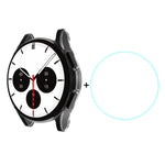 ENKAY Hat-Prince Full Coverage Transparent Soft Case TPU HD Clear Cover + Tempered Glass Protector, For Samsung Galaxy Watch4 Classic 42mm, For Samsung Watch4 Classic 46mm