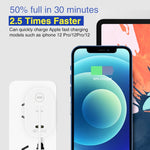 40W Dual Port PD / Type-C Fast Charger for iPhone / iPad Series, UK Plug, UK Plug