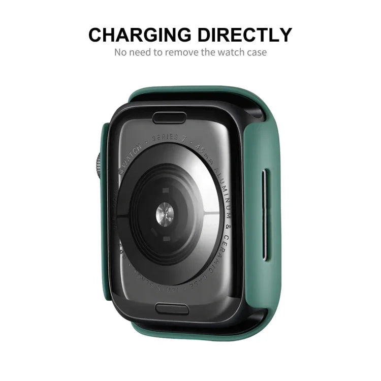 ENKAY Hat-Prince PC Frame + Full Coverage PMMA HD Screen Protector Film for Apple Watch Series 9 / 8 / 7 41mm