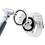 ENKAY Hat-Prince Full Coverage PC Frame + Tempered Glass Protector Composite Case for Samsung Galaxy Watch4 40mm