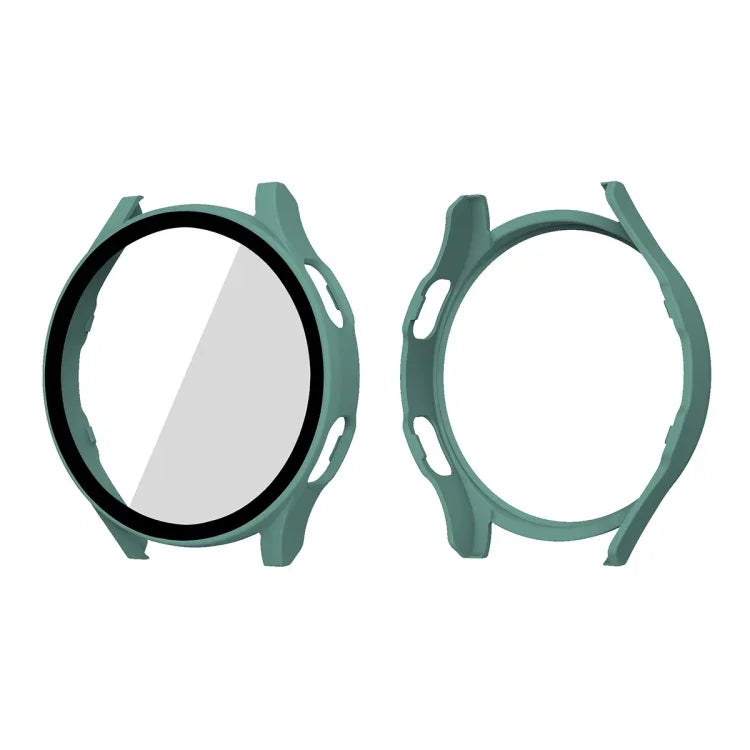 ENKAY Hat-Prince Full Coverage PC Frame + Tempered Glass Protector Composite Case for Samsung Galaxy Watch4 44mm