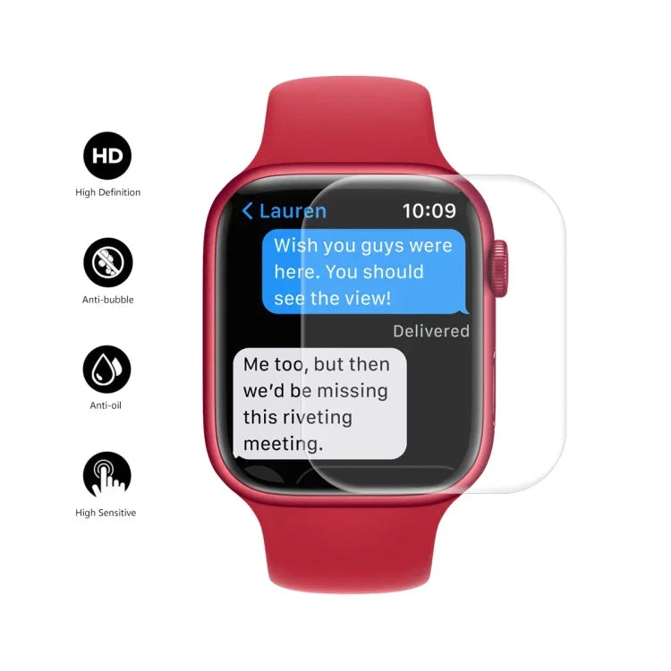 ENKAY Hat-Prince Protective TPU Watch Case + Full Coverage PET Screen Protector Film for Apple Watch Series 7 45mm