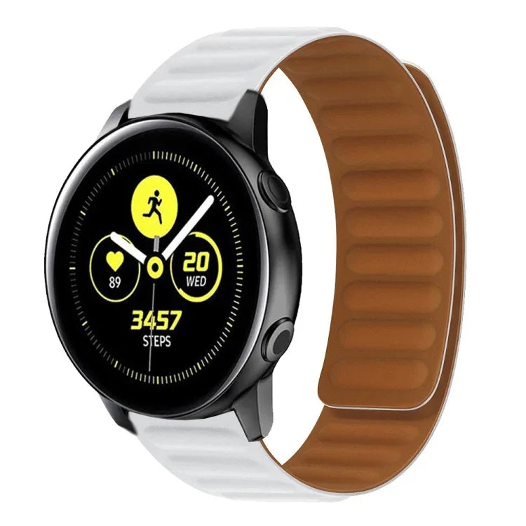 Silicone Magnetic Watch Strap, For Samsung Galaxy Watch 3 41MM R850, For Samsung Galaxy Gear Sport, For Samsung Galaxy Watch Active