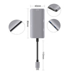 5 in 1 Data Read HUB Adapter with SD / TF / CF Card, Dual USB3.0 Ports, Dual USB3.0+SD / TF / CF Card