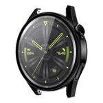 For Huawei Watch GT 3 42mm ENKAY Matte PC Frame + Tempered Glass Protector Case