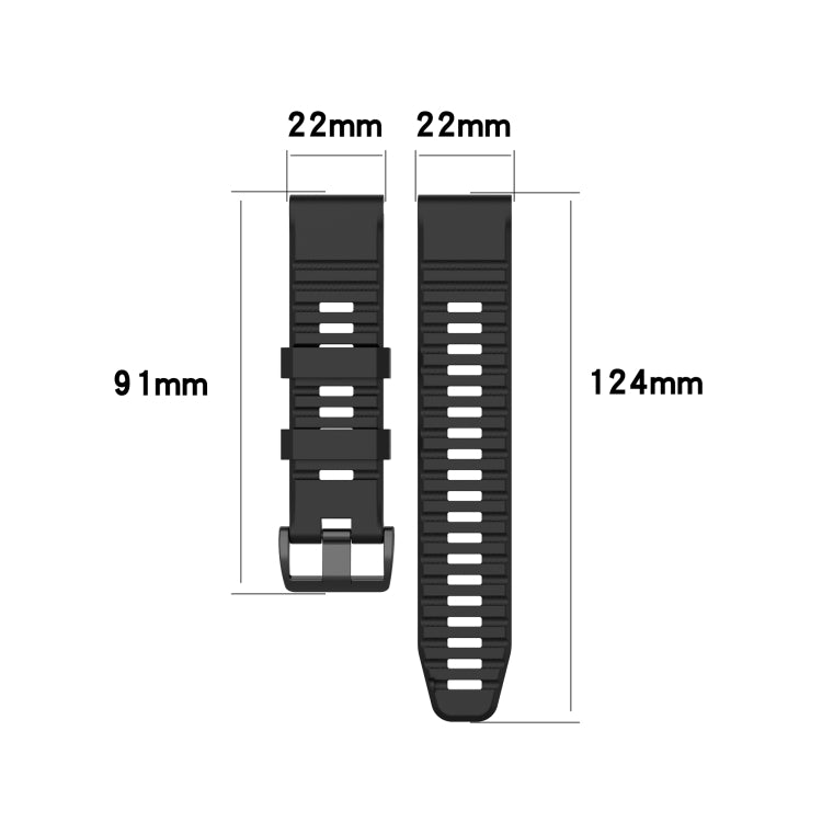 Silicone Sports Strap, For Garmin Fenix 7, For Garmin Approach s62, For Garmin Fenix 6 GPS