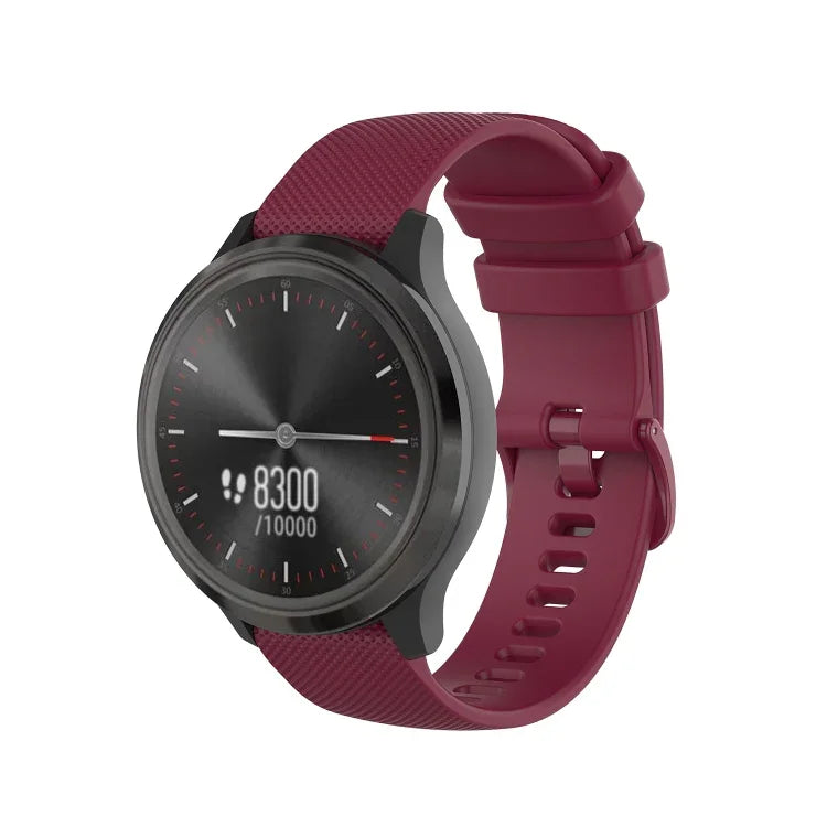 22mm Checkered Silicone Strap, For Samsung Galaxy Watch3 45MM, For Samsung Galaxy Watch 46mm, For Samsung Gear S3 Classic