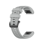 20mm Solid Color Silicone Quick Release Strap, For Garmin Fenix 7S