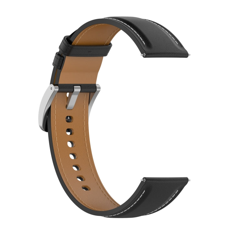 Calf Texture Sewing Thread Watchband, For Samsung Galaxy Watch 3 45mm, For Samsung Galaxy Watch 46mm, For Samsung Galaxy Gear S3 Classic / Gear S3 Frontier
