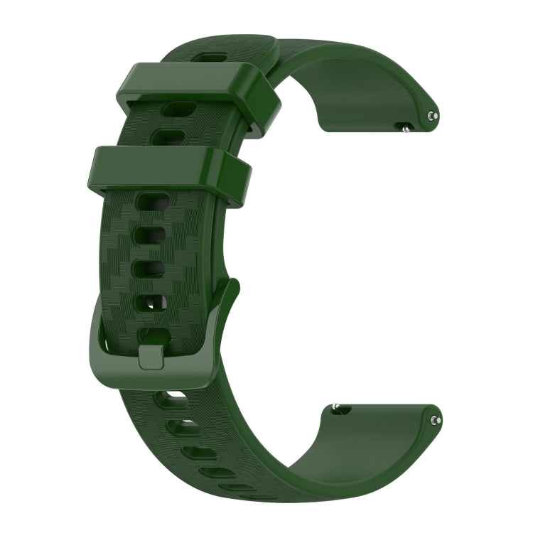 20mm Carbon Fiber Striped Silicone Strap, For Garmin Vivomove Style