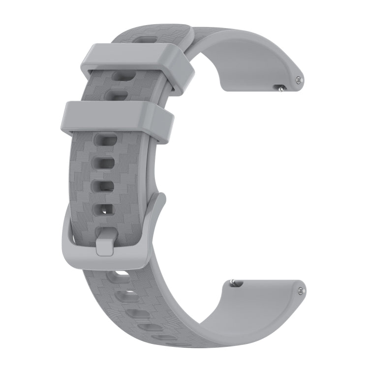 20mm Carbon Fiber Striped Silicone Strap, For Garmin Vivomove Style