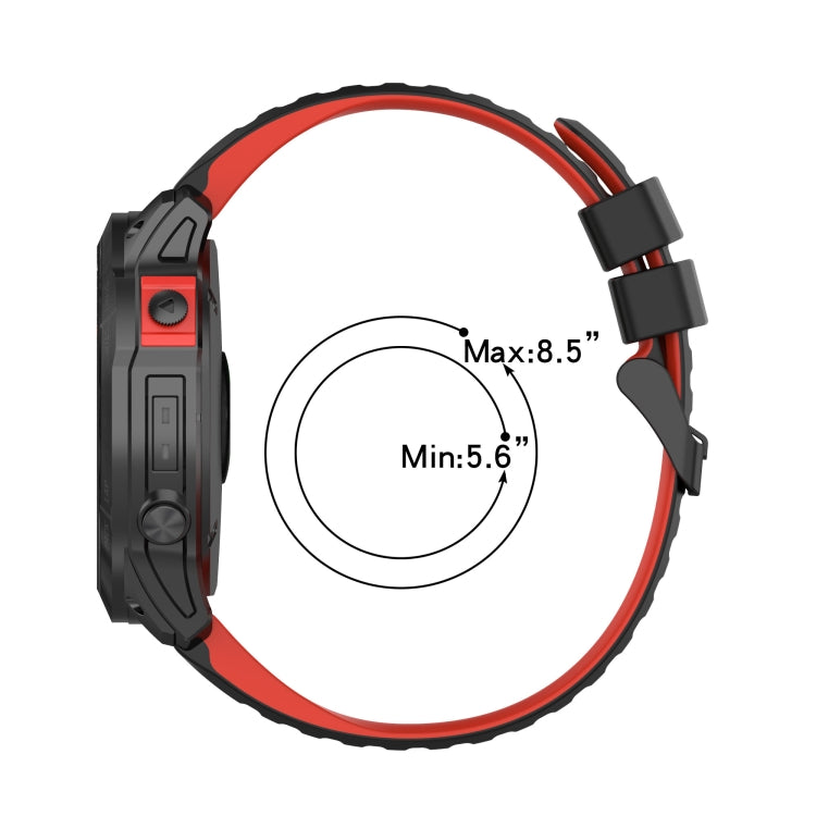 26mm Silicone Mixing Color Watch Strap, For Garmin Fenix 3, For Garmin Fenix 3 HR, For Garmin Fenix 3 Sapphire