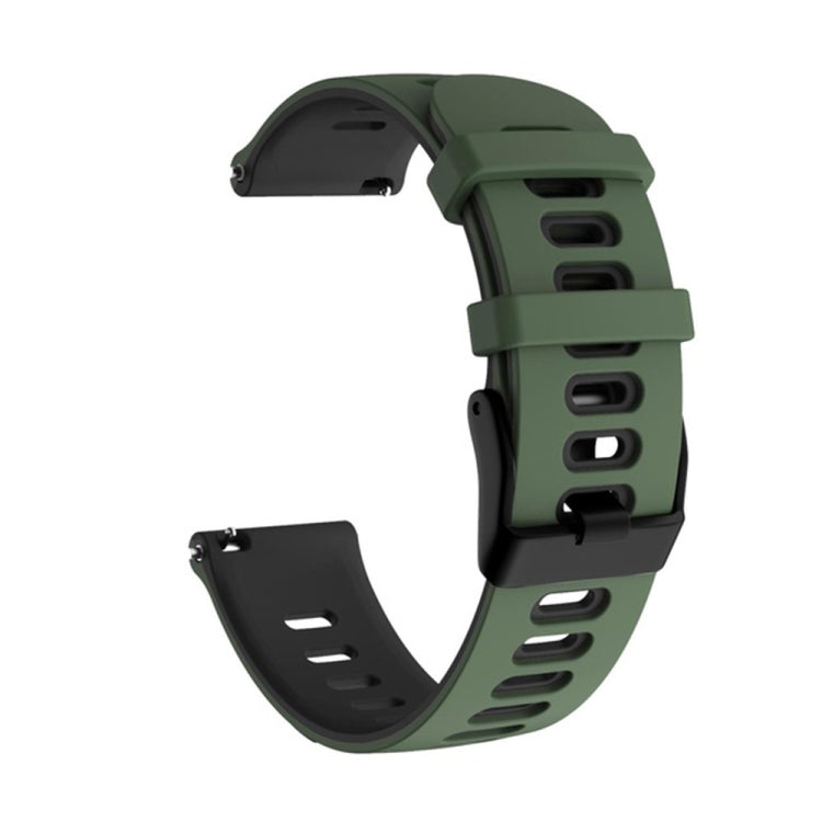 20mm Mixed-Color Silicone Strap, For Samsung Galaxy Watch 4 40mm, For Samsung Galaxy Watch 4 44mm