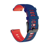 20mm Mixed-Color Silicone Strap, For Samsung Galaxy Watch 4 40mm, For Samsung Galaxy Watch 4 44mm