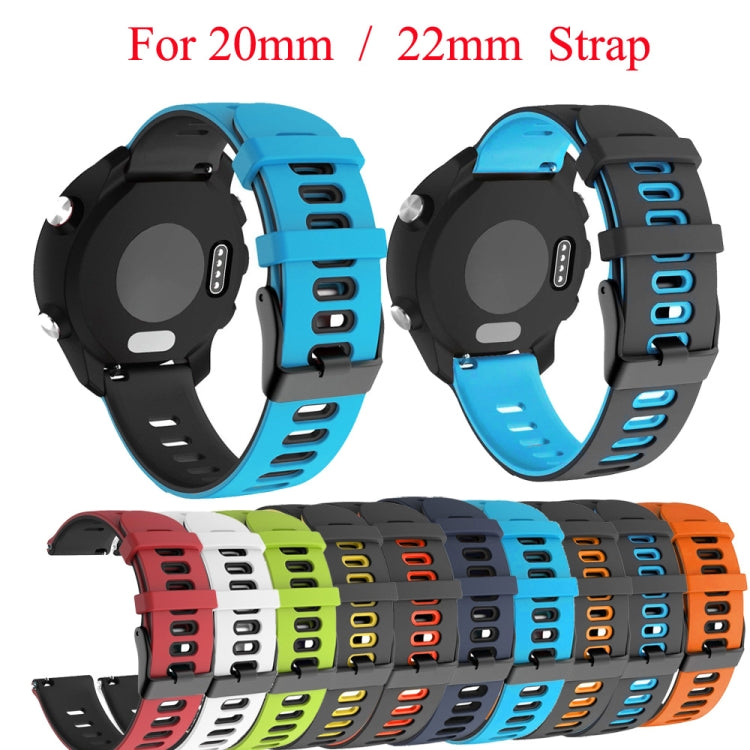 20mm Mixed-Color Silicone Strap, For Samsung Galaxy Watch 4 40mm, For Samsung Galaxy Watch 4 44mm