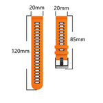 20mm Mixed-Color Silicone Strap, For Samsung Galaxy Watch 4 40mm, For Samsung Galaxy Watch 4 44mm