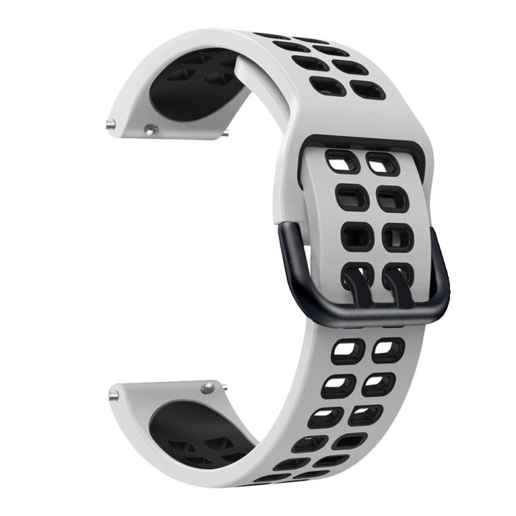 20mm Mixed-color Silicone Strap, For Garmin Move Luxe, For Garmin Move Style, For Garmin Venu sq, For Garmin Forerunner 645 Music