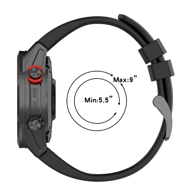 22mm Silicone Solid Color Watch Band, For Garmin Fenix 7, For Garmin Descent G1, For Garmin EPIX Gen2