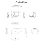 FW5 Non-in-Ear BT5.2 Wireless Sport Bone Conduction TWS Earphones Support Voice Assistant, FW5 Black