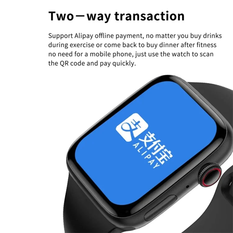 W7 1.8 inch Color Screen Smart Watch, Support Heart Rate Monitoring/Blood Pressure Monitoring