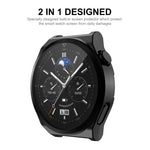 ENKAY Full Coverage Electroplated Soft TPU Case with Screen Protection, For Huawei Watch GT 3 Pro 43mm, For Huawei Watch GT 3 Pro 46mm