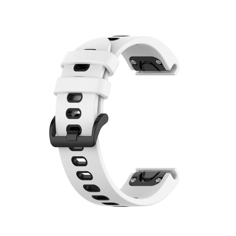 22mm Silicone Sports Two-Color Watch Band, For Garmin Fenix 5S, For Garmin Fenix 5S Plus