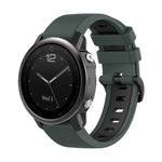 22mm Silicone Sports Two-Color Watch Band, For Garmin Fenix 5S, For Garmin Fenix 5S Plus