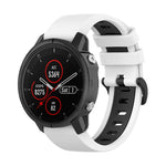 22mm Silicone Sports Two-Color Watch Band, For Garmin Fenix 5S, For Garmin Fenix 5S Plus