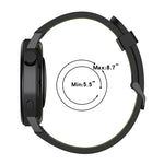 22mm Vertical Pattern Two-Color Silicone Watch Band, For Amazfit 2 Stratos, For  Amazfit Z