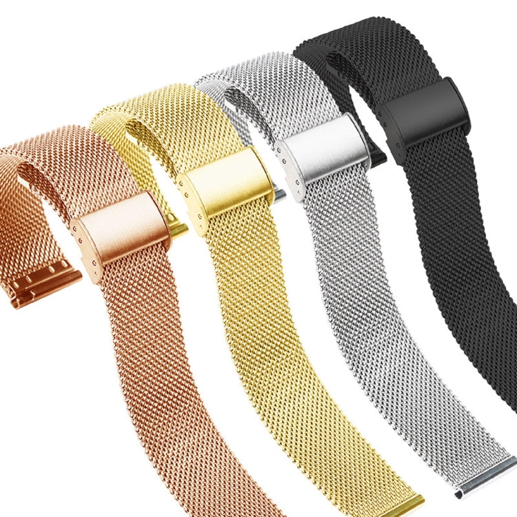 22mm Milan Metal Steel Mesh One Buckle Watch Band, For Huawei GT3 Pro 46mm