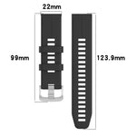 22mm Silicone Sports Watch Band, For Garmin Descent G1, For Garmin Forerunner 745, For Garmin Forerunner 945, For Garmin Forerunner 935