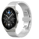 20mm One Bead Butterfly Buckle Metal Steel Watch Band, For Huawei Watch GT 3 Pro 43mm