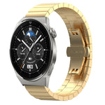20mm One Bead Butterfly Buckle Metal Steel Watch Band, For Huawei Watch GT 3 Pro 43mm