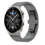 20mm One Bead Butterfly Buckle Metal Steel Watch Band, For Huawei Watch GT 3 Pro 43mm