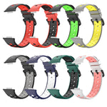 Two-Color Perforated Silicone Watch Band, For Huawei Watch Fit 2