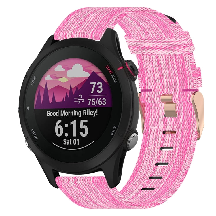 18mm Nylon Woven Watch Band, For Garmin Forerunner 255S, For Garmin Venu 2S, For Garmin Vivomove 3S, For Garmin Vivoactive 4S