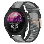18mm Nylon Woven Watch Band, For Garmin Forerunner 255S, For Garmin Venu 2S, For Garmin Vivomove 3S, For Garmin Vivoactive 4S