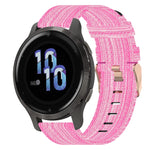 18mm Nylon Woven Watch Band, For Garmin Forerunner 255S, For Garmin Venu 2S, For Garmin Vivomove 3S, For Garmin Vivoactive 4S