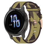 18mm Nylon Woven Watch Band, For Garmin Forerunner 255S, For Garmin Venu 2S, For Garmin Vivomove 3S, For Garmin Vivoactive 4S