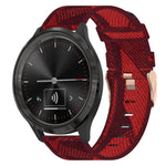 18mm Nylon Woven Watch Band, For Garmin Forerunner 255S, For Garmin Venu 2S, For Garmin Vivomove 3S, For Garmin Vivoactive 4S