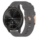 18mm Nylon Woven Watch Band, For Garmin Forerunner 255S, For Garmin Venu 2S, For Garmin Vivomove 3S, For Garmin Vivoactive 4S