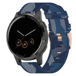 18mm Nylon Woven Watch Band, For Garmin Forerunner 255S, For Garmin Venu 2S, For Garmin Vivomove 3S, For Garmin Vivoactive 4S