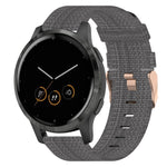 18mm Nylon Woven Watch Band, For Garmin Forerunner 255S, For Garmin Venu 2S, For Garmin Vivomove 3S, For Garmin Vivoactive 4S