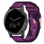 18mm Nylon Woven Watch Band, For Garmin Forerunner 255S, For Garmin Venu 2S, For Garmin Vivomove 3S, For Garmin Vivoactive 4S