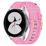 20mm Nylon Woven Watch Band, For Samsung Galaxy Watch 4 40mm, For Samsung Galaxy Watch 4 44mm, For Samsung  Galaxy Watch 4 Classic 42mm, For Samsung  Galaxy Watch 4 Classic 46mm, For Samsung Galaxy Watch 3 41mm, For Samsung Galaxy Watch Active 2 40mm