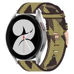 20mm Nylon Woven Watch Band, For Samsung Galaxy Watch 4 40mm, For Samsung Galaxy Watch 4 44mm, For Samsung  Galaxy Watch 4 Classic 42mm, For Samsung  Galaxy Watch 4 Classic 46mm, For Samsung Galaxy Watch 3 41mm, For Samsung Galaxy Watch Active 2 40mm